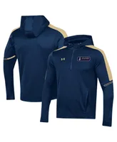 Men's Under Armour Navy Midshipmen 2023 Sideline Quarter-Zip Hoodie