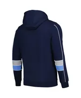 Men's Starter Navy Tennessee Titans Captain Pullover Hoodie