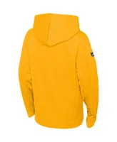 Big Boys Fanatics Gold Nashville Predators Authentic Pro Pullover Hoodie