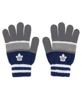 Women's Wear by Erin Andrews Toronto Maple Leafs Stripe Glove and Scarf Set