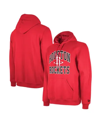 Men's and Women's New Era Red Houston Rockets 2023/24 Season Tip-Off Edition Pullover Hoodie