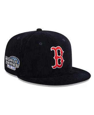 Men's New Era Navy Boston Red Sox Throwback Corduroy 59FIFTY Fitted Hat