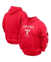 Men's New Era Red Chicago Bulls Big and Tall 2023/24 City Edition Pullover Hoodie