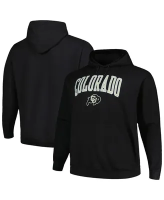 Men's Profile Black Colorado Buffaloes Big and Tall Arch Over Logo Pullover Hoodie