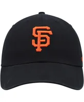 Youth Boys and Girls '47 Brand Black San Francisco Giants Clean Up Adjustable Hat