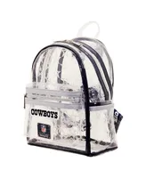 Men's and Women's Loungefly Dallas Cowboys Clear Mini Backpack