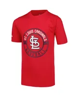 Big Boys Stitches Red, White St. Louis Cardinals T-shirt Combo Set