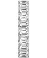 Diamond Emerald-Cut Eternity Band (4 ct. t.w.) Platinum or 14k Gold