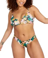 Volcom Juniors Had Me At Aloha Crop Top Cheeky Bottoms