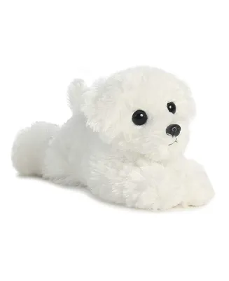Aurora Small Snowball Mini Flopsie Adorable Plush Toy White 8"