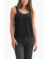 Paneros Clothing Women's Embroidered Iris Camisole