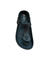 Andrew By Stevens Women s Comfort Slide Thong Buckle Eva Flat Sandal