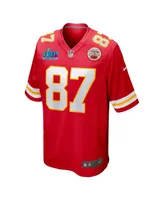 Men's Nike Travis Kelce Red Kansas City Chiefs Super Bowl Lvii Patch Game Jersey