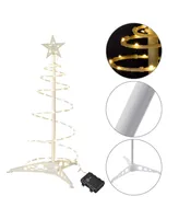 2 Ft Lighted Spiral Christmas Tree Light Warm White 79 Led Outdoor Decor Pack