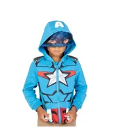 Marvel Avengers Spider-Man Hulk Captain America Zip Up Hoodie Toddler to Big Kid