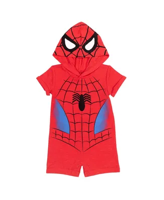 Marvel Toddler Boys Avengers Spider-Man Short Sleeve Romper Spiderman