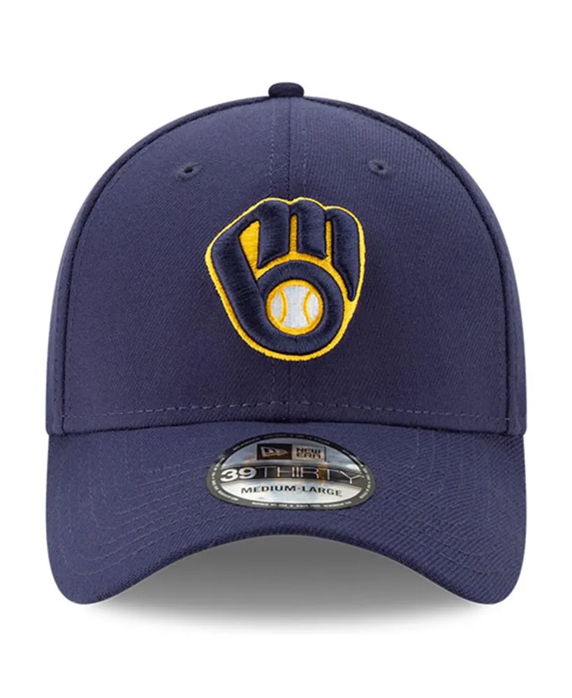 Men's New Era Navy Milwaukee Brewers 2023 Postseason 39THIRTY Flex Hat