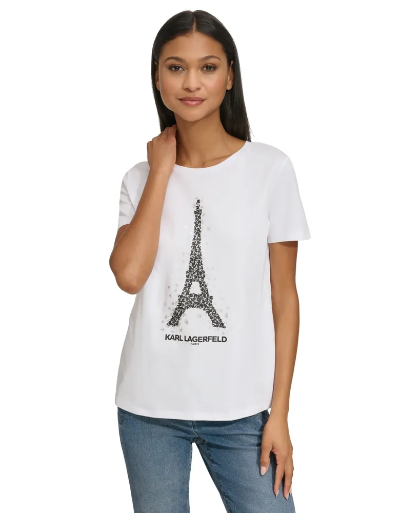 karl lagerfeld eiffel tower sweatshirt