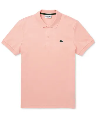 Lacoste Men's Short Sleeve Button-Placket Logo Polo Shirt
