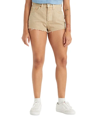 Levi's Women's 501 Button Fly Cotton High-Rise Denim Shorts