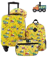 Travelers Club Kid's Hard Side Carry-On Spinner 5 Piece Luggage Set