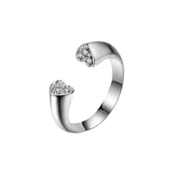 Cubic Zirconia Heart Ring