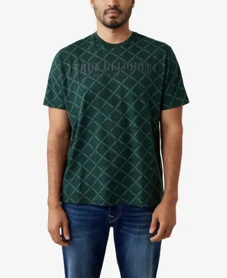 True Religion Men's Monogram Arch Short Sleeve Relaxed T-shirt