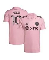 Men's adidas Lionel Messi Pink Inter Miami Cf 2023 The Heart Beat Kit Replica Jersey