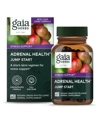 Gaia Herbs Adrenal Health Jump Start - Helps Sustain Healthy Energy and Stress Levels - With Cordyceps, Schisandra, Rhodiola, and Licorice