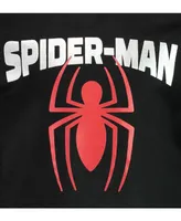 Marvel Toddler Boys Avengers Spider-Man Athletic Fleece Pullover Hoodie Black
