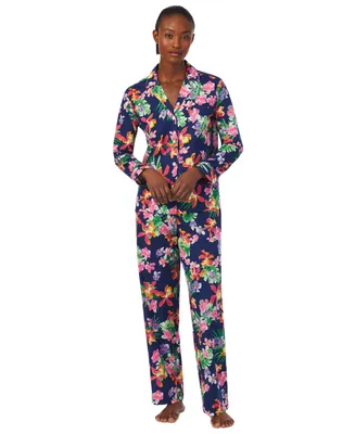 Lauren Ralph Lauren Petite 2-Pc. Notched-Collar Pajamas Set
