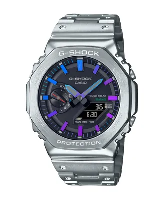 G-Shock Men's Analog Digital Silver-Tone Color Stainless Watch, 44.4mm, GMB2100PC-1A