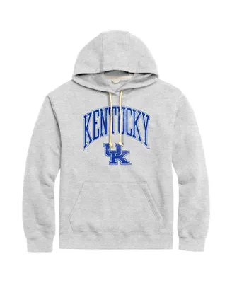 Men's League Collegiate Wear Heather Gray Distressed Kentucky Wildcats Tall Arch Essential Pullover Hoodie