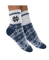 Women's ZooZatz Notre Dame Fighting Irish Fuzzy Holiday Crew Socks