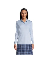 Lands' End Women's Long Sleeve Interlock Polo Shirt