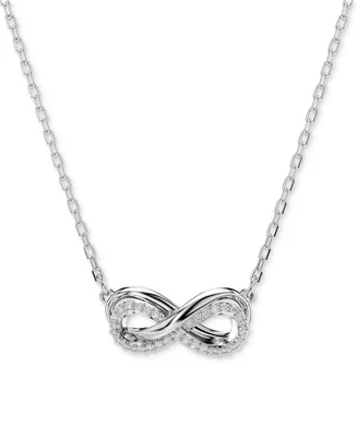 Swarovski Hyperbola Infinity Pendant Necklace, 15" + 2-3/4" extender