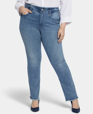 Nydj Plus Size High Rise Marilyn Straight Jeans