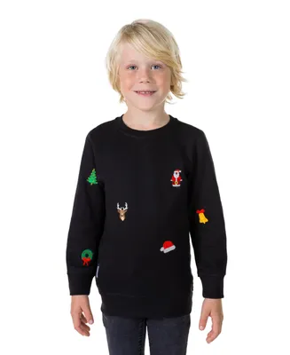 OppoSuits Toddler and Little Boys X-Mas Icons Fleece Sweater