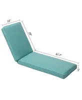 Aoodor Outdoor Lounger Cushion 41.7''Lx22''Wx3''H Chair Seat Cushion
