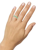 2-Pc. Set Emerald (7/8 ct. t.w.) Ring & Diamond Enhancer (1/4 14k Gold (Also Ruby and Sapphire)