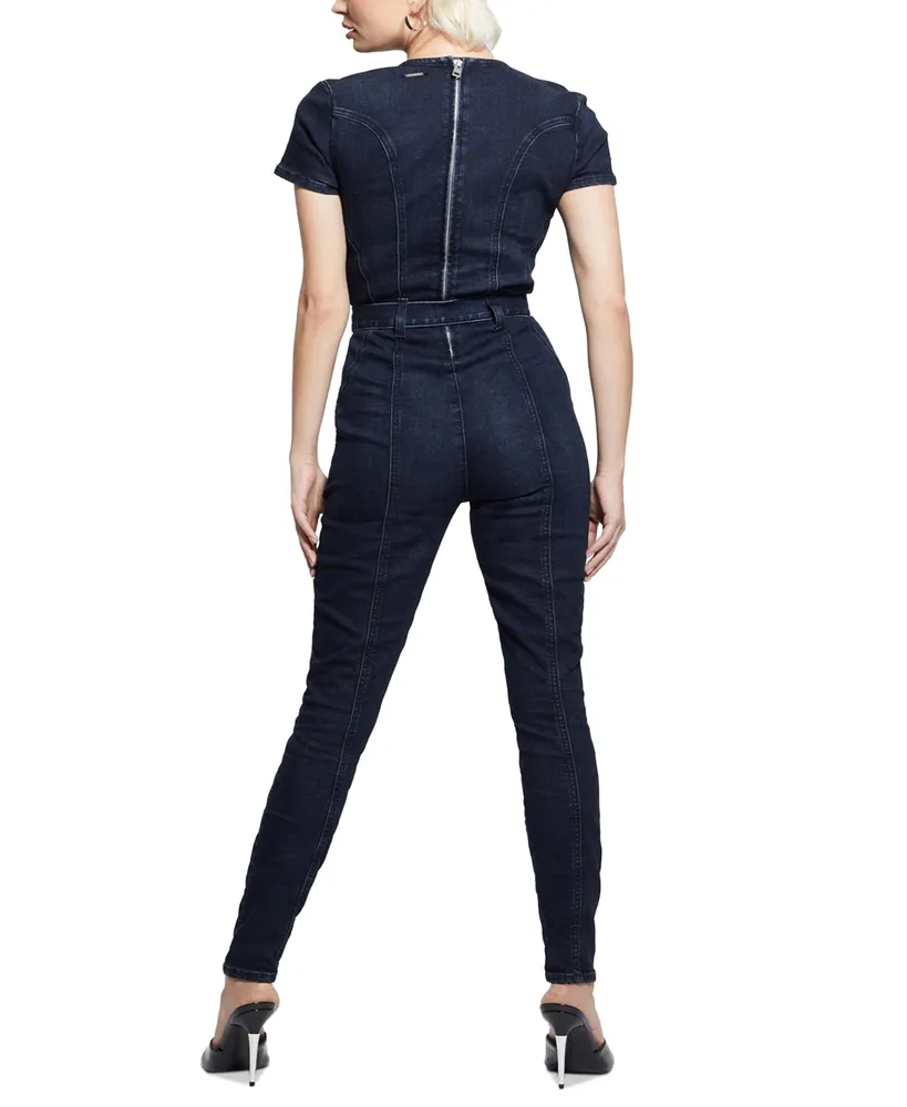 Guess Women's Leslie Denim Jumpsuit