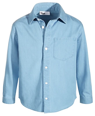 Epic Threads Toddler and Little Boys Long-Sleeve Cotton Chambray Shirt, Created for Macy's