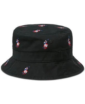 Polo Ralph Lauren Men's Tricolor Pony Twill Bucket Hat