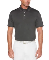 Pga Tour Men's Airflux Solid Mesh Short Sleeve Golf Polo Shirt