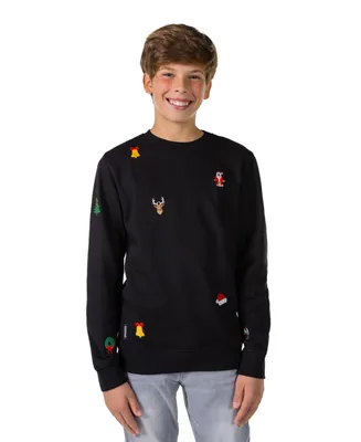 OppoSuits Big Boys X-Mas Icons Cotton Sweater