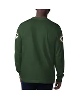 Men's Starter Green Bay Packers Clutch Hit Long Sleeve T-shirt