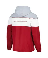 Men's G-iii Sports by Carl Banks Crimson Alabama Crimson Tide Center Line Half-Zip Raglan Hoodie Jacket