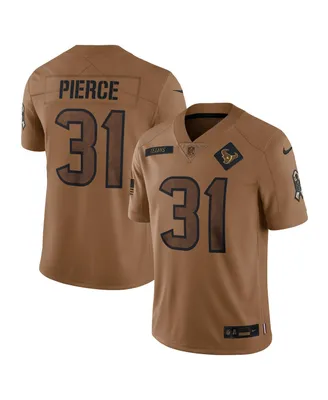 Men's Nike Dameon Pierce Brown Distressed Houston Texans 2023 Salute To Service Limited Jersey