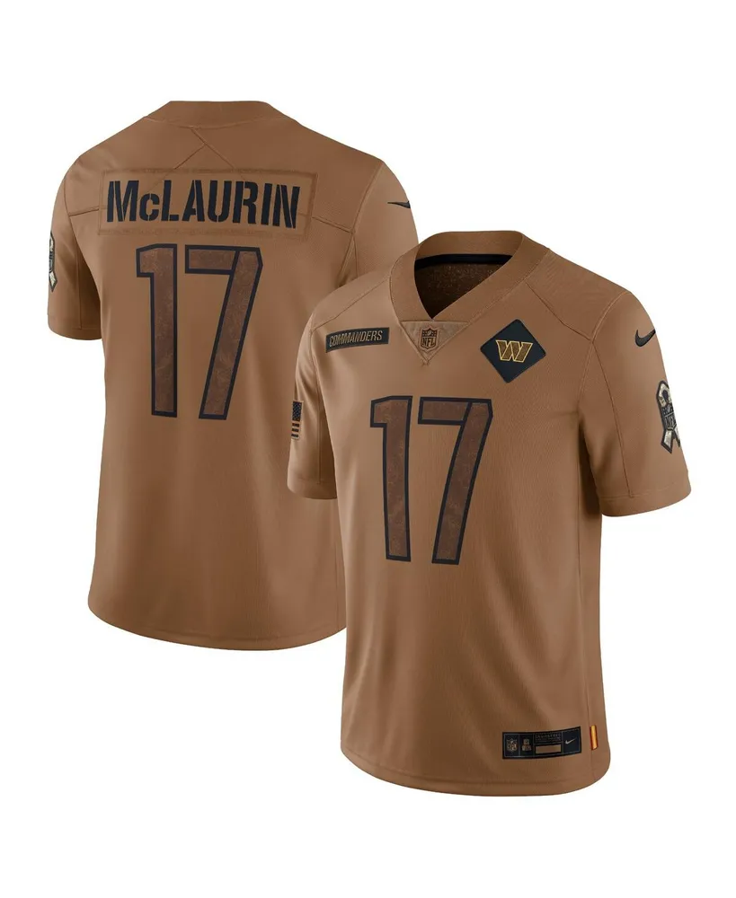 Men's Nike Terry McLaurin Brown Distressed Washington Commanders 2023 Salute To Service Limited Jersey