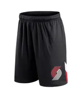 Men's Fanatics Black Portland Trail Blazers Slice Shorts